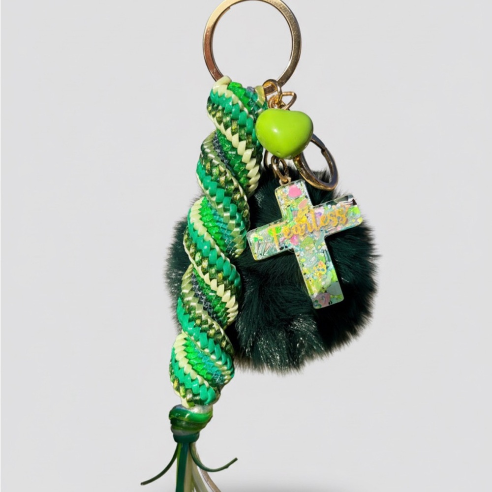 Fearless Faith Pom Keychain - Picture 3 of 3